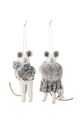 Декоративна підвіска Bloomingville Peo Ornament 2-pack сірий 82061229