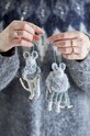 Декоративна підвіска Bloomingville Peo Ornament 2-pack 82061229 сірий AA00