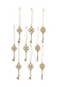 Bloomingville pandantiv decorativ Kaley Ornament 9-pack galben 82060040