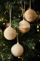 Набір ялинкових куль Calma House Ural Jute Christmas 4-pack URAL.ASS7.NAT бежевий AA00