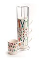 home & lifestyle set de căni cu suport 4-pack 159752 multicolor AA00