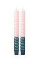 Súprava led sviečok Rice Soft Pink 2-pak viacfarebná CDLED.2ZSIG