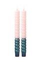 Súprava led sviečok Rice Soft Pink 2-pak viacfarebná CDLED.2ZSIG