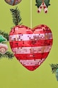 Новогодняя декорация Rice Large Heart Disco Ball DISCO.LHEA мультиколор AA00