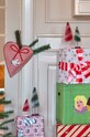 Лайфстайл Новогодняя декорация Rice Large Heart Raffia Christmas RAFOR.HEA мультиколор