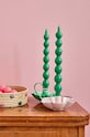 Home SPA Rice zestaw świec Green 2-pack CDCUR.G multicolor