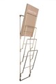 Настінний тримач для газет Present Time Rack Wire CR120GD барвистий AA00