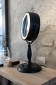 Markslöjd oglindă cu iluminare led Face negru 108788