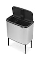 Brabantia cos de gunoi Bo Touch 11 + 23 l gri 316227