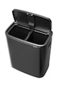 Koš za smeće Brabantia Bo Touch Hi 2 x 30 L crna 233609