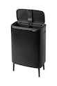 Kuchnia i bar Brabantia kosz na śmieci Bo Touch Hi 2 x 30 L 130625 czarny
