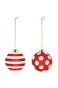 Alessi zestaw bombek choinkowych Delight 2-pack