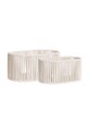 Набір кошиків для зберігання House Nordic Arese 2-pack білий 4401560