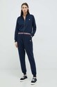 Fila dres lounge bawełniany aplikacja granatowy FPW4096