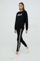 Fila dres lounge bawełniany aplikacja czarny FPW4098