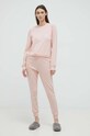 Fila dres lounge bawełniany aplikacja różowy FPW4107