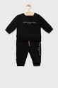 Tommy Hilfiger dres dziecięcy z elastanem czarny KN0KN01485.9BYY