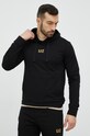 Odzież EA7 Emporio Armani dres bawełniany 8NPV81.PJ05Z czarny