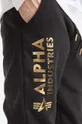 czarny Alpha Industries spodnie dresowe Basic Jogger AI Foil Print