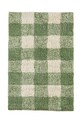 Kúpelňová predložka Madam Stoltz Checked Tufted zelená PI.13821.A