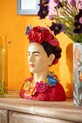 J-Line dekoratív figura Frida Kahlo 40546. többszínű