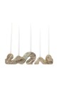 Bloomingville sfeșnice decorative 25 x 4 x 10/15 x 4 x 7 cm 2-pack bej 82068441