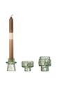 Dekorativní svícen Bloomingville Delphia 3-pack zelená 82061711