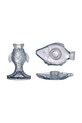 Dekorativen svečnik Bloomingville Linley 2-pack modra 82061821