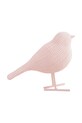 Living și dormitor Present Time figurina decorativa Statue Knitted Bird Small PT4225PI roz