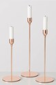 Boltze zestaw świeczników Malte 23 / 27 / 32 cm 3-pack 2050053 różowy AA00