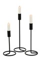 Boltze świecznik dekoracyjny 3-pack czarny 1018034