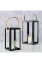 Salon i sypialnia Boltze zestaw latarenek Lykta 2-pack 2058455 czarny