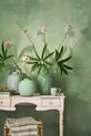 Вітальня та спальня Декоративна ваза Pip Studio Metal Mid Green 51102099 зелений