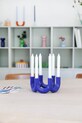 Salon i sypialnia &k amsterdam świecznik dekoracyjny churros blue 11 cm 1476.01 niebieski
