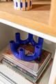 &k amsterdam świecznik dekoracyjny churros blue 11 cm 1476.01 niebieski