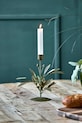 Living și dormitor House Doctor sfeșnic decorativ HDLeaves 20 cm 205340405 verde