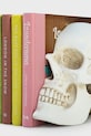 Σαλόνι και υπνοδωμάτιο Στήριγμα βιβλίων Luckies of London Skull 12,3 x 15 x 21,5 cm 2-pack SK.BOOKSKULL1 λευκό