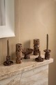 Salon i sypialnia vtwonen świecznik dekoracyjny 10,2 x 4 cm 52092315 brązowy