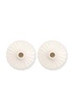vtwonen świecznik dekoracyjny 8 x 2,5 cm 2-pack 52092321 biały AA00