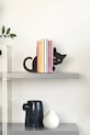 Salon i sypialnia Balvi podpórki do książek Hidden Cat 16 x 10 x 13,5 cm 2-pack 27563. czarny