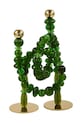 Pols Potten świecznik dekoracyjny Beads 33 x 38 x 12 cm zielony 390.225.203