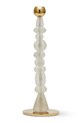 Pols Potten świecznik dekoracyjny Beads S/12 x 34 cm beżowy 390.225.200