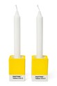 Pantone świecznik dekoracyjny 7,8 x 5,5 cm 2-pack 101720012 żółty AA00