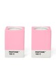 Pantone świecznik dekoracyjny 7,8 x 5,5 cm 2-pack różowy 101720182