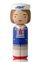 Lucie Kaas figurka dekoracyjna Kokeshi x Stranger Things 15,5 cm multicolor SI01STRO
