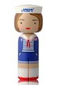 Lucie Kaas figurka dekoracyjna Kokeshi x Stranger Things 15,5 cm multicolor SI01STRO