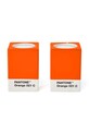 Pantone zestaw świeczników dekoracyjny z porcelany pomarańczowy 101720021