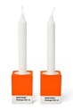 Pantone zestaw świeczników dekoracyjny z porcelany 101720021 pomarańczowy AA00