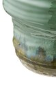 Salon i sypialnia House Nordic wazon dekoracyjny z ceramiki szkliwionej 22 x 22 x 34,5 cm 4441008 turkusowy