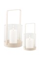 House Nordic zestaw latarenek Hurricane 12 x 25 / 18 x 35 cm 2-pack 6450005 beżowy AA00
